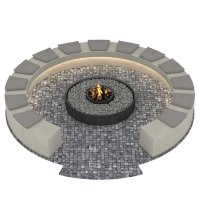 Outdoor Fireplace — Вид 2