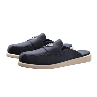 suede men slip on slippers by prada — Скачать