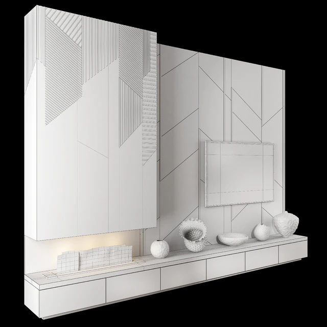 TV Wall Units set 04 — Descargar