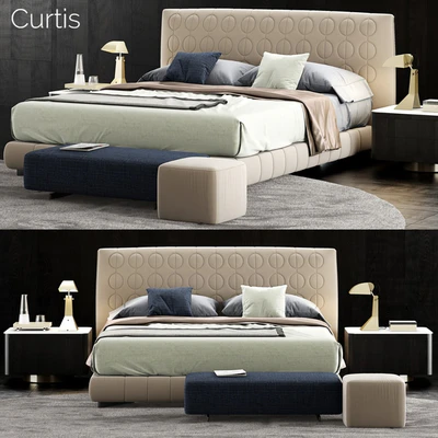 Minotti Curtis Bed — View 1