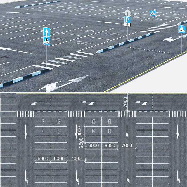 Outdoor car park — Descargar