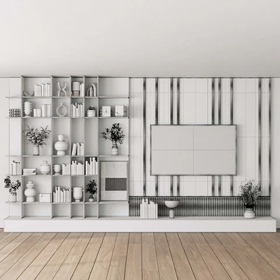 Tv Wall Set 09 — Ver 3