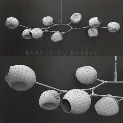 Branching bubble 9 lamps 3 — Ver 2