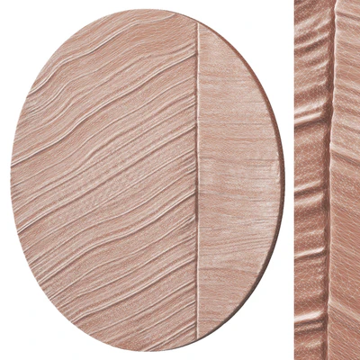 Round abstract plaster painting — Ver 2