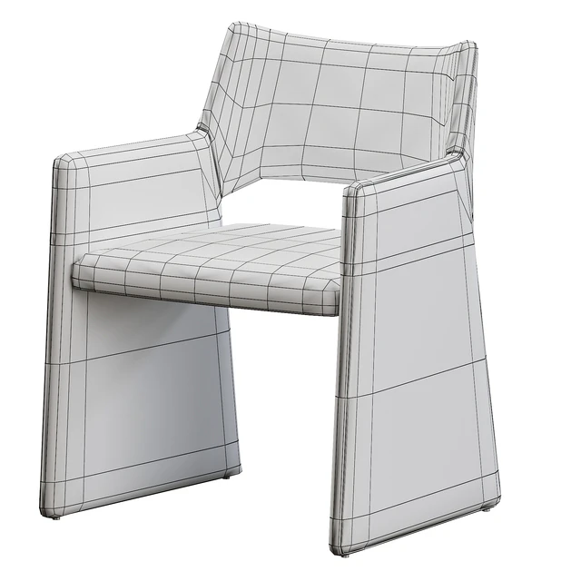CB2 Foley Faux Mohair Gray Dining Armchair — Descargar