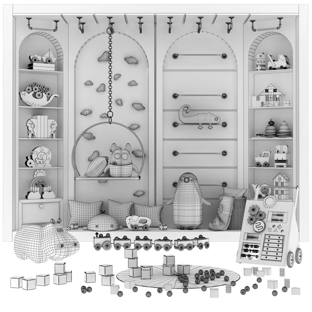 toys and furniture set — Скачать