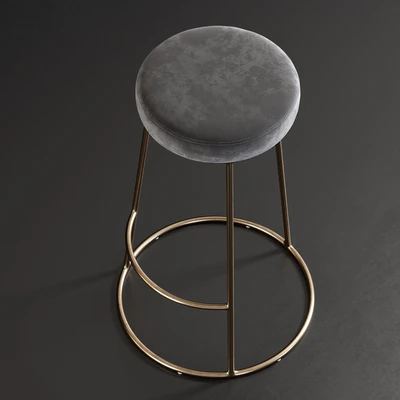 Rockett St George / Atlantis Velvet Bar Stool — Вид 2