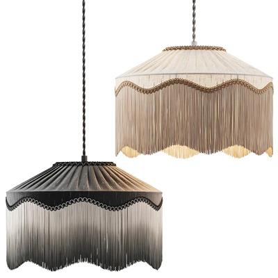 Pendant Light 15 - Spearmint Silk Tiffany Lampshade — View 1