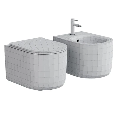 MATT CERAMIC BACK TO WALL WC NOLITA KERASAN — Ver 2