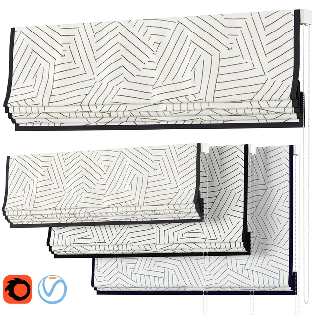 Roman Curtains 103 | F. Schumacher & Co. | DECONSTRUCTED STRIPE — Descargar