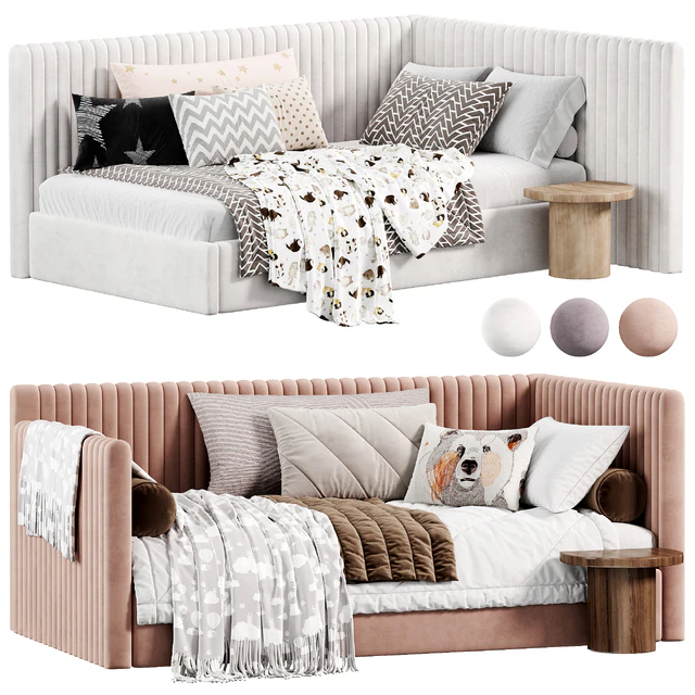 Corner bed Danny kids narrow panels by sensorsleep — Descargar