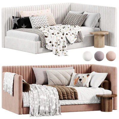 Corner bed Danny kids narrow panels by sensorsleep — Ver 1