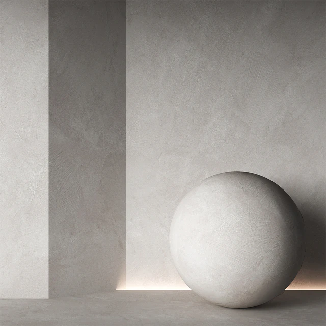 Decorative plaster material. Beige white. Seamless 4K. — Descargar