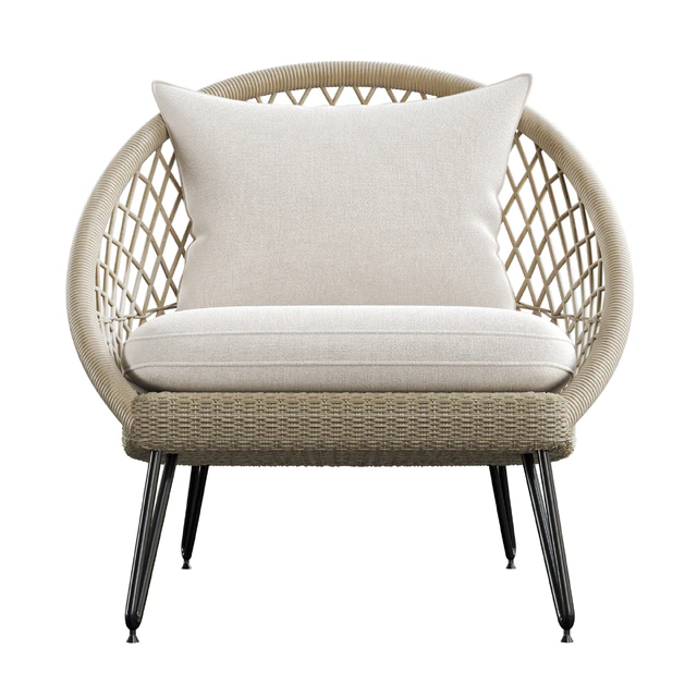 PINEAPPLE Woven resin garden armchair — Скачать