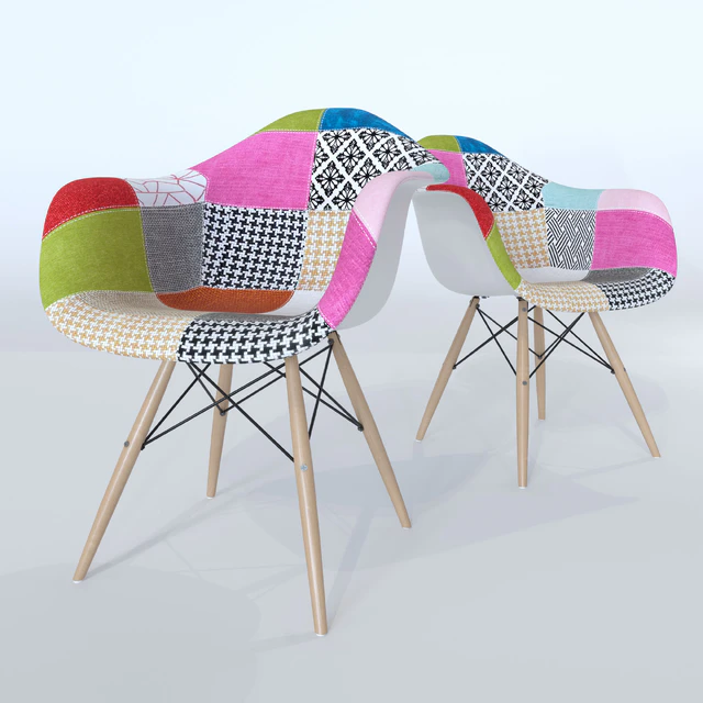 Стул Eames DAW Patchwork — Скачать