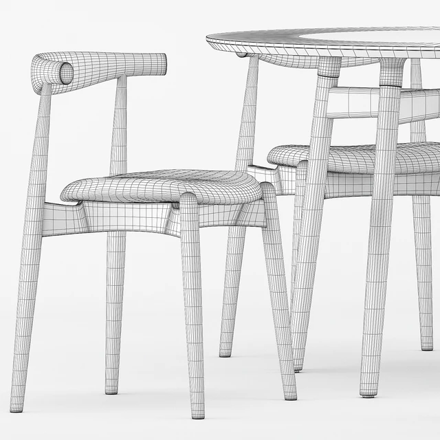 BA103-120 PRELUDIA ROUND TABLE, CH20 by Carl Hansen & Son — Скачать