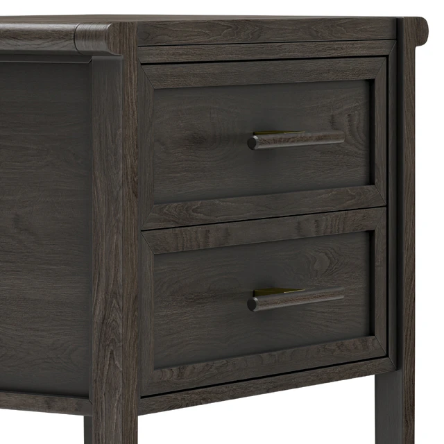 Dantone Home Contempo Bedside table with 2 drawers — Descargar
