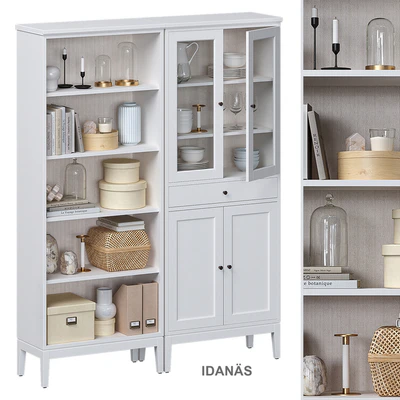 Idanäs Ikea Open cabinet with glass doors — Ver 1
