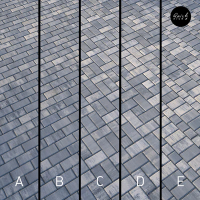 Set of 5 materials of colorful paving stones — Ver 1