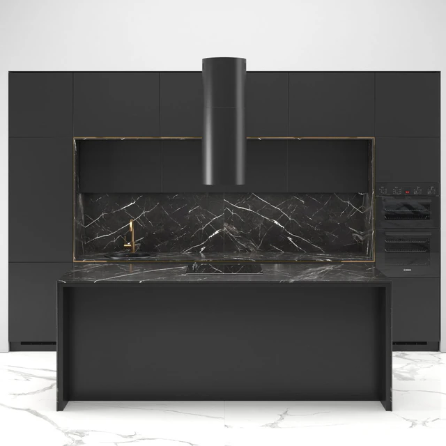 Modern straight kitchen INGE with the island 01 — Descargar