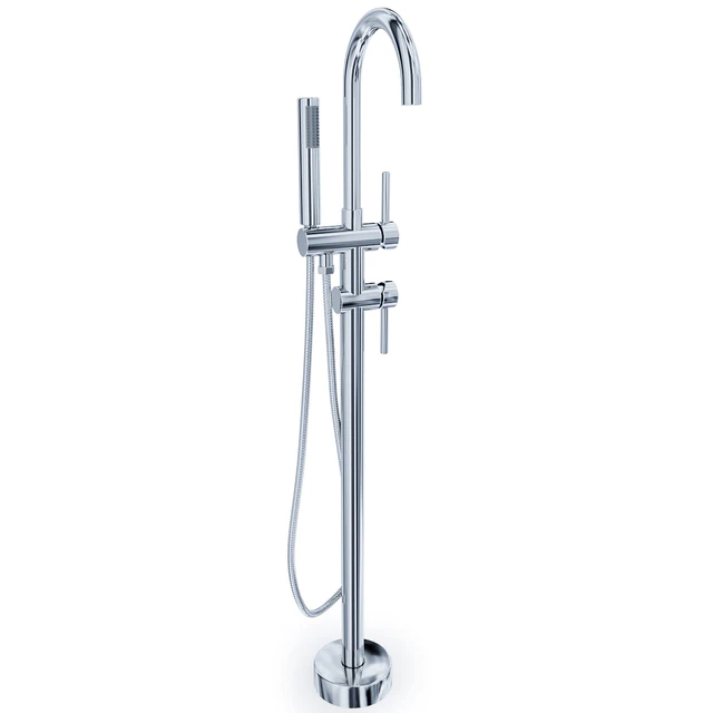 Timo Saona 2300Y-CR mixer, floor-mounted, for bath with shower — Descargar