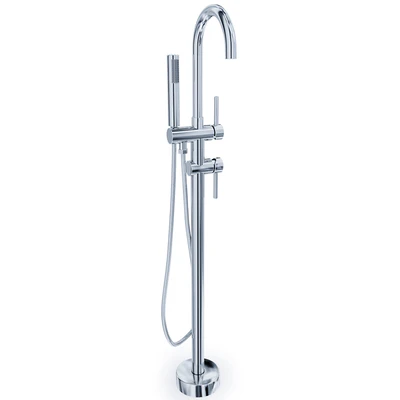 Timo Saona 2300Y-CR mixer, floor-mounted, for bath with shower — Ver 1