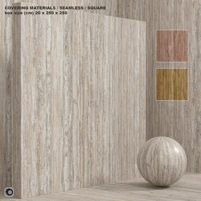 Material (seamless) - stone, travertine set 123 — Descargar