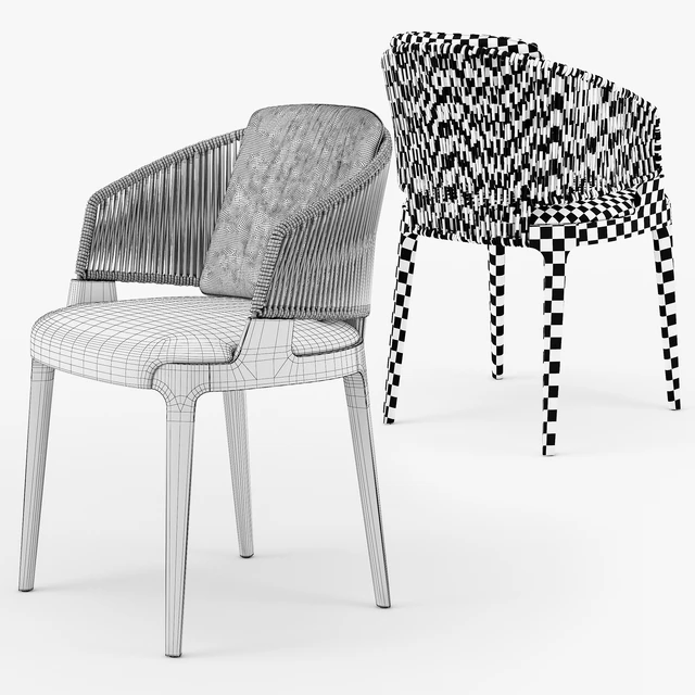 Potocco Velis hand weaved armchair — Descargar