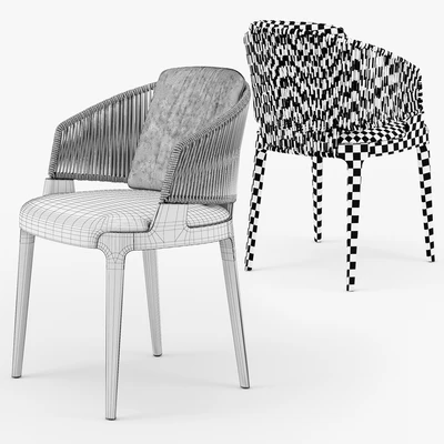 Potocco Velis hand weaved armchair — Ver 2