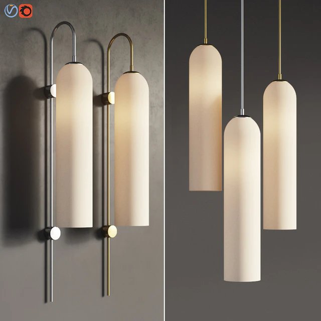 Flot Wall Sconce and Pendant Set Articololighting — Скачать