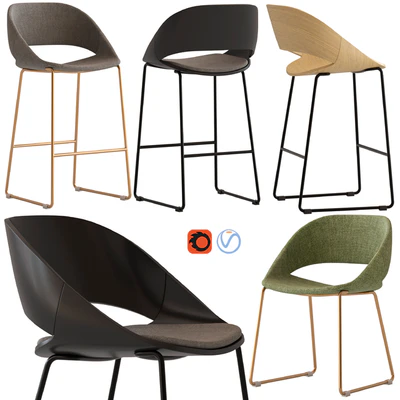 Arrmet Kabira Chair and Stool — Ver 1