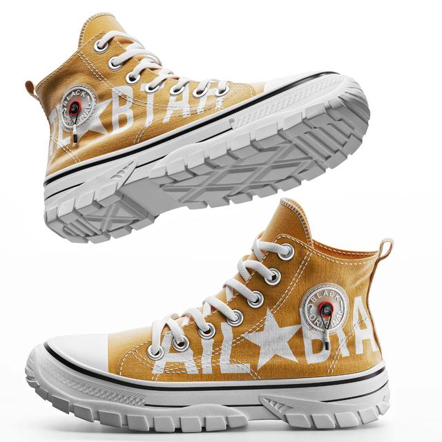 Casual High-top Mustard — Скачать