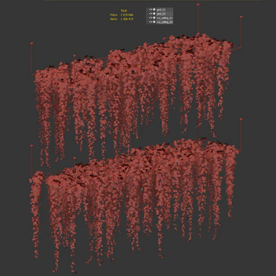 Ivy hanging from the ceiling. 2 models — Ver 2