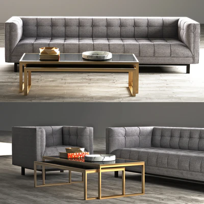 Sofa and armchair RH MADISON UPHOLSTERED SOFA and CHAIR — Ver 1