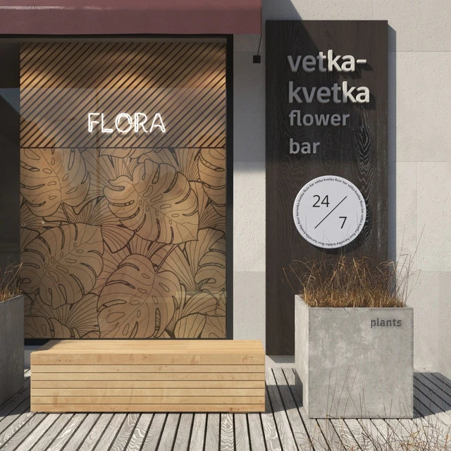 Plants shop fasade — Descargar