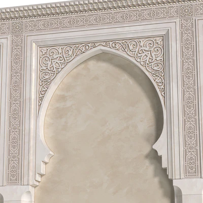 Арка в восточном стиле. Арабская декоративная стена. Arabic wall.Oriental Wall paneling — Вид 4