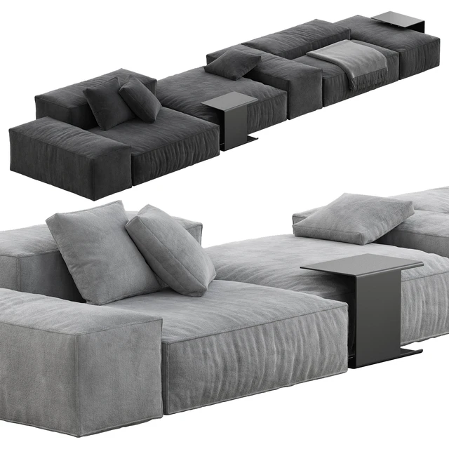 Living Divani Extrasoft Sofa Set 3 — Descargar