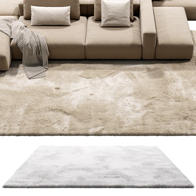 Benuta Dave Rectangular Fur Rug (3 colors) — Descargar