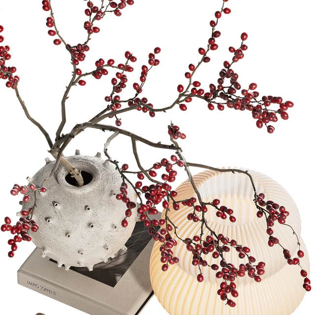 Decorative set with branches with berries ch6 — Download