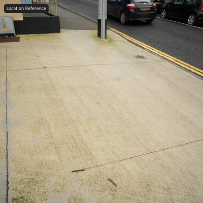 broom finished concrete sidewalk texture warm grey — Ver 2