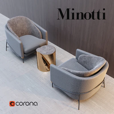 Кресло Minotti Fil Noir — Вид 2