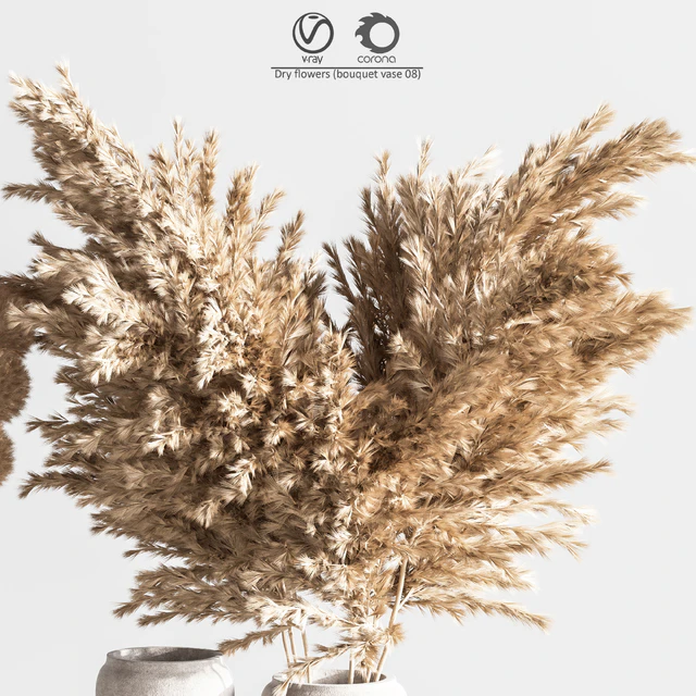 Dry flowers (bouquet vase 09) — Descargar