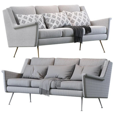 Carlo Mid-Century Sofa (77.5") — Вид 2