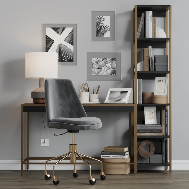 Zane Black Office Workplace West Elm — Descargar
