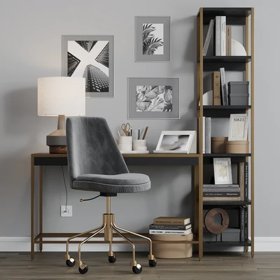 Zane Black Office Workplace West Elm — Ver 1