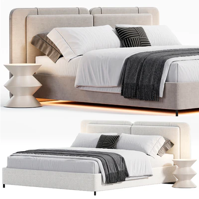 Tatlin soft bed By Minotti — Ver 1