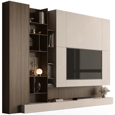 TV Wall Wooden - Set 195 — Вид 1