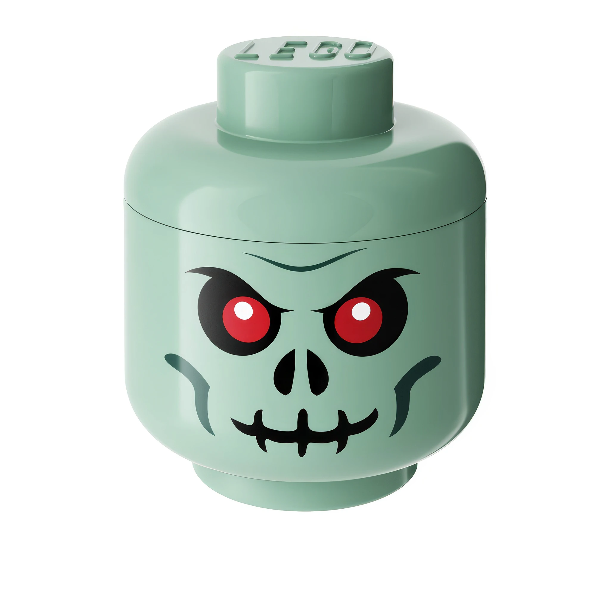 large green skeleton storage head by lego — Download
