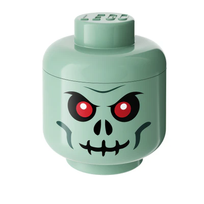 large green skeleton storage head by lego — download