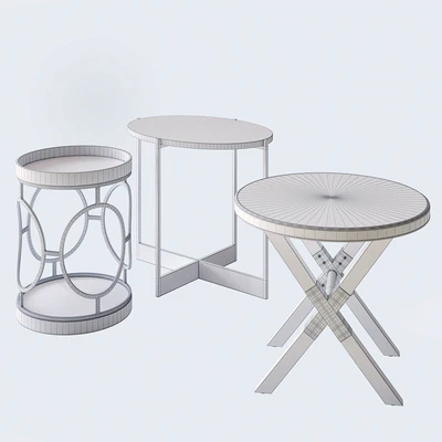 Bernhardt Clarendon Round End Tables — Ver 2